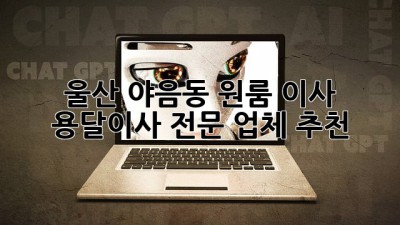 울산 야음동 원룸 이사? 용달이사 전문 업체 추천!
