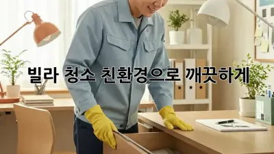 빌라 청소, 친환경으로 깨끗하게! ✨